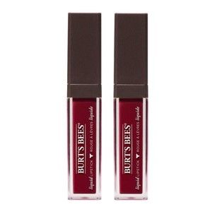 2 PACK Burt's Bees Liquid Lipstick Moisturizing 100% Natural 822 GARNET GLACIER
